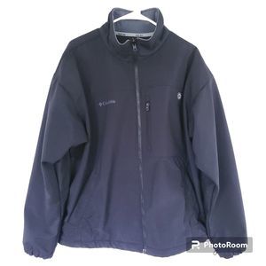 Columbia Interchange Core XCL Softshell Full Zip Black Jacket  Men’s Size XL